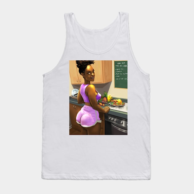 Cooking Girl Collection Tank Top by Beckley Art